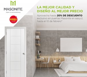 Descuentos exclusivos puertas Masonite en Easy.cl
